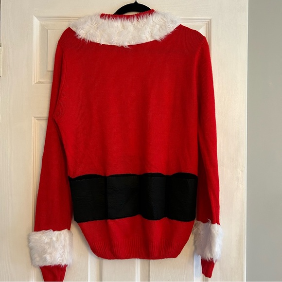 Mik Mesh NWT Women's Santa Sweater size Small - Picture 5 of 9